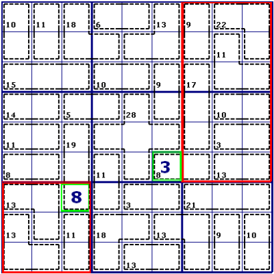 The Rule of 45 of Killer Sudoku (innies and outies)