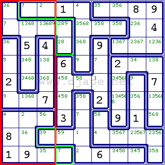 Jigsaw Sudoku - Law of Leftovers - www.djape.net
