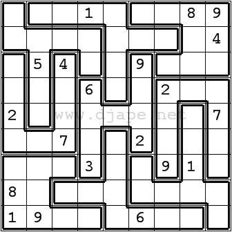 Jigsaw Sudoku - Law of Leftovers - www.djape.net
