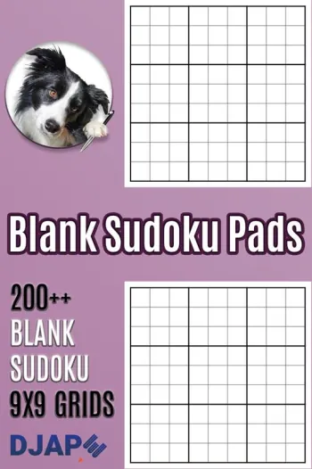 Blank suduku Pads: 200++ 9x9 Grids book