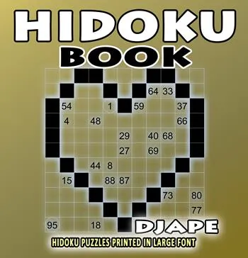 Hidoku book: puzzles printed in large font