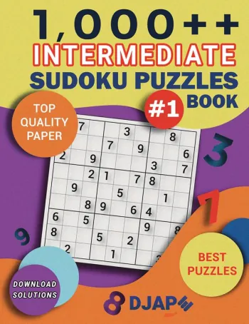 1 000++ Intermediate sudoku Puzzles Book