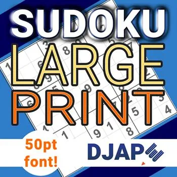 Sodoku Large Print: 150 puzzles in 50pt font! book
