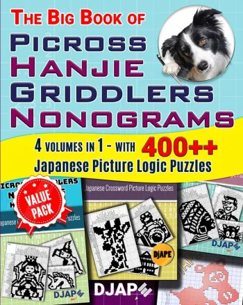 The Big Book of Paintdoku Hanjie Griddlers Nonograms