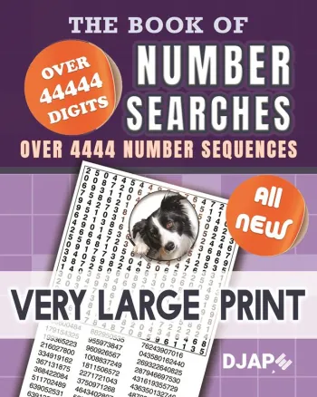 The Book of Number Searches - Very Large Print