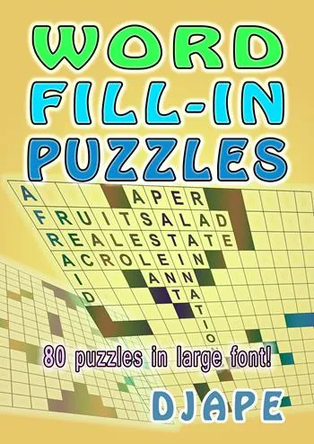 Word Fill-In Puzzles: 80 puzzles in large font! book
