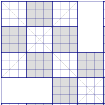 Weekly Samurai sodoku X puzzle