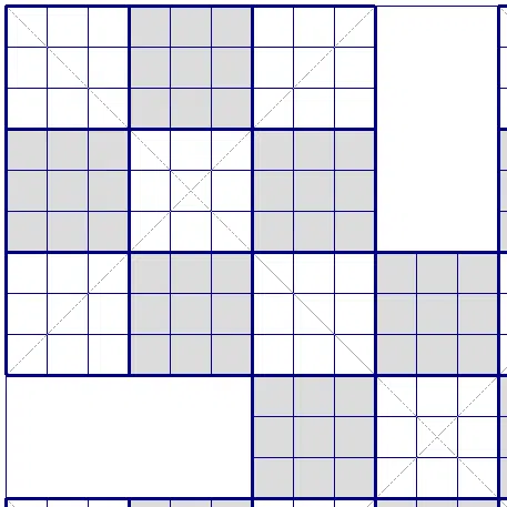 Weekly Samurai sodoku X puzzle