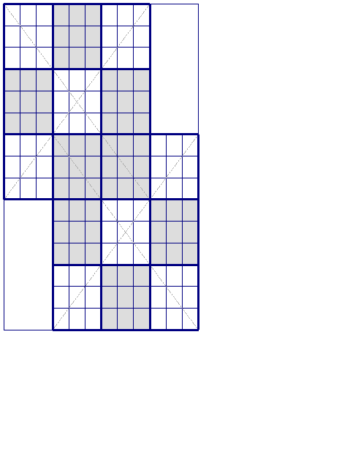 Consecutive TwoDoku X puzzle