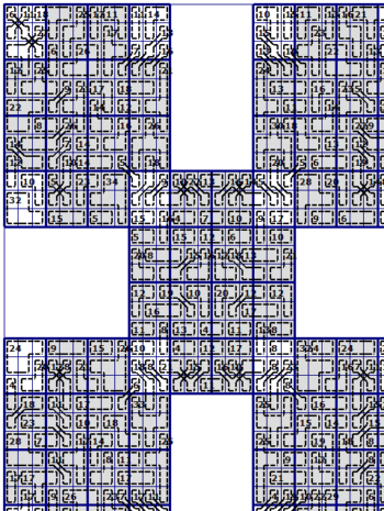 Butterfly Killer Samurai suduku (#3 I think) puzzle