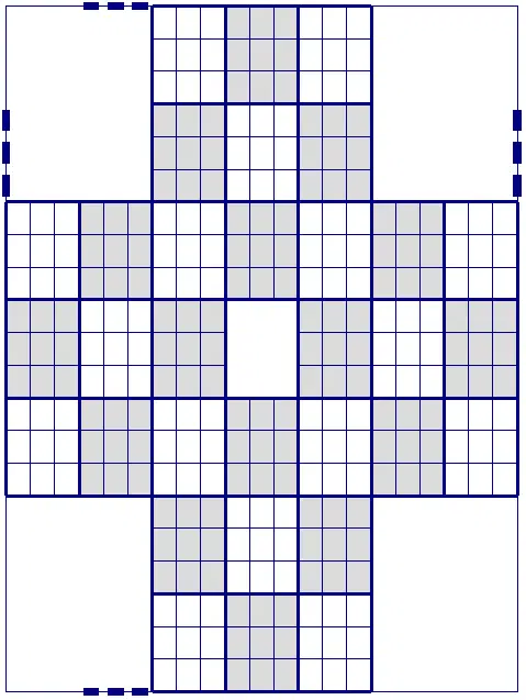 Non consecutive Ring soduku (Gattai 4) puzzle