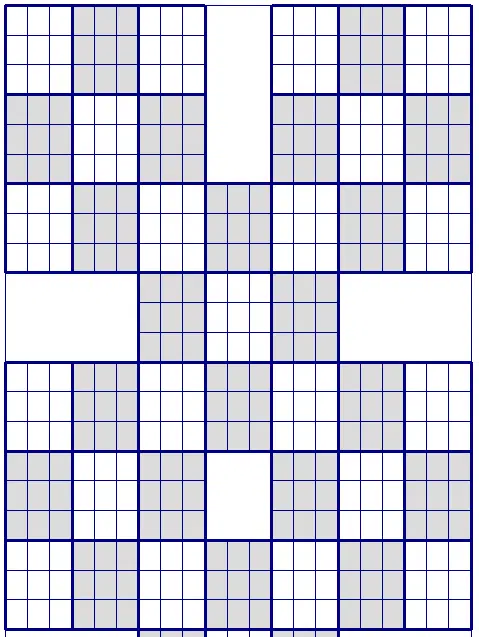 Sodoku Harakiri puzzle