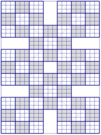 Harakiri soduko X puzzle