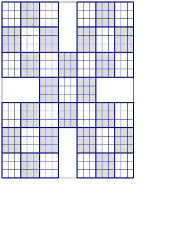 Consecutive Samurai suduko puzzle