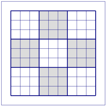 Frame soduku puzzle
