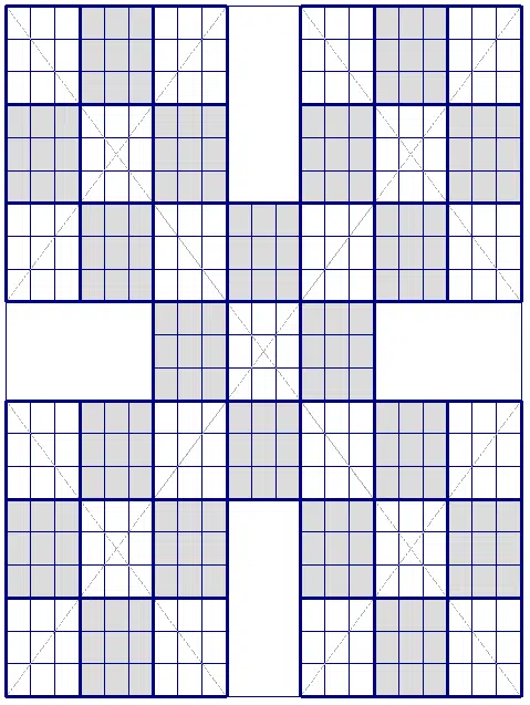 Samurai X puzzle